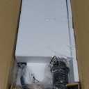 Set of 2 Industrial Table Lamps with USB Port, Fully Stepless Dimmable Bedside Lamps for Bedrooms, Nightstand Desk Lamp with Clear Glass Shade for Reading Living Room Office 2 LED Bulb Included (Glass & Matte Black(Base))