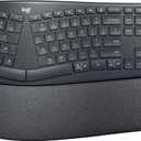 Logitech Ergo K860 Wireless Ergonomic Keyboard with Wrist Rest - Split Keyboard Layout for Windows/Mac, Bluetooth or USB Connectivity