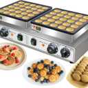 Commercial 1900W 50PCS Mini Dutch Pancake Maker Dual-Zone Heating