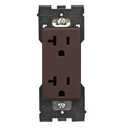 Leviton Renu Tamper-Resistant Outlet, 20-Amp, 125VAC, RER20-WB, Walnut Bark