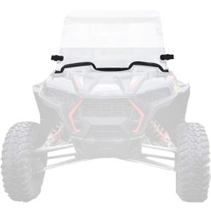 Clear Half Windshield Heavy Duty Scratch Resistant Windscreen with Two Clamps Compatible with Polaris RZR XP 1000 / 4 1000 2019-2020