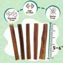 Nature Gnaws Large Bully Sticks for Dogs 5-6" (10 Count) - Thick Long Lasting for Aggressive Chewers and Large Dogs - Natural Beef Dog Chew Bones (EXP 08/01/26)
