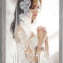 14x18 Frame Distressed Gray, Rustic 18x14 Picture Frame Grey, Art Pic Poster Frame, 14 by 18 Gallery Family Concert Portrait Photo Frame Anniversary/Birthday/Wedding/Thank you/Christmas Gift