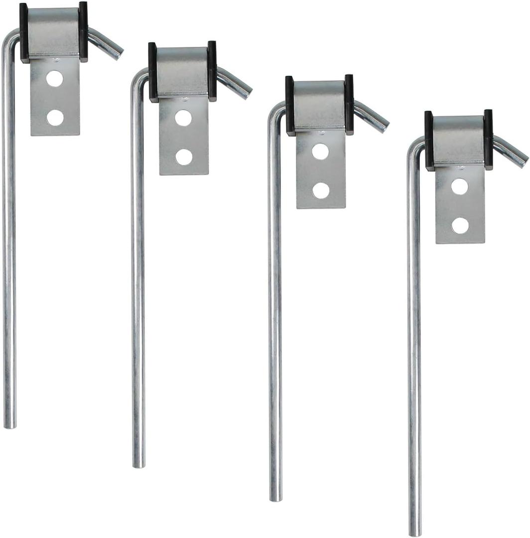 4 Pack Universal Exhaust Hanger Rod, Heavy Duty Exhaust Muffler Hanger Rod, 3/8" Rod 10" Long (4 Pack)