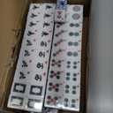 Set of American Mahjong Tiles, 166 Quality Acrylic Mahjongg Tiles with Blue Prints(1.2,Tiles Only Set)