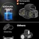 KEMIMOTO UTV Dome Light 12V Universal Roll Bar Mount, Upgraded 600mAh Wired Cab Light, 3 Modes Aluminum Waterproof, Compatible with Polaris RZR Can-Am X3 Defender CFMOTO, Fit 1.5"-2" Roll Bar