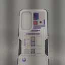 for Galaxy S25 +, Robot Pattern Shock-Absorption Hard PC and Inner Silicone Hybrid Dual Layer Armor Defender Case for Samsung Galaxy S25 Plus White