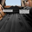 BEBAS Car Air Mattress - Inflatable Truck Camping Mattress for Back Seat, Thickened SUV Portable Travel Sleeping Pads with 2 Pillows & Air Pumps, Fits Most Sedan/Pickup/Van, Black Bed