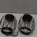 Solar Lanterns Outdoor 2 Pack, Metal Solar Hanging Lanterns with Hook - Outdoor Hanging Lantern Lights Waterproof, Bright Warm Lantern Decor for Outside Garden Yard Patio Pathway