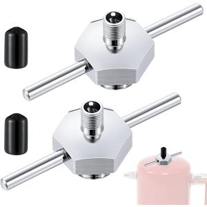 Feekoon Spot Filling Cap Compatible with Sprayer Vaper 19487, Filler Cap Assembly Compatible with Sprayer Non-aerosol Spot, T-bar Handle with Gasket, Valve Core (2 Pack)