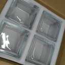 4 Pack Square Glass Vase 6" x 6" x 6", Clear Flower Vase for Centerpieces,Plant Terrarium, Floating Candle Holder for Wedding Centerpieces, Office Decorations, Home Dcor, Parties and Events