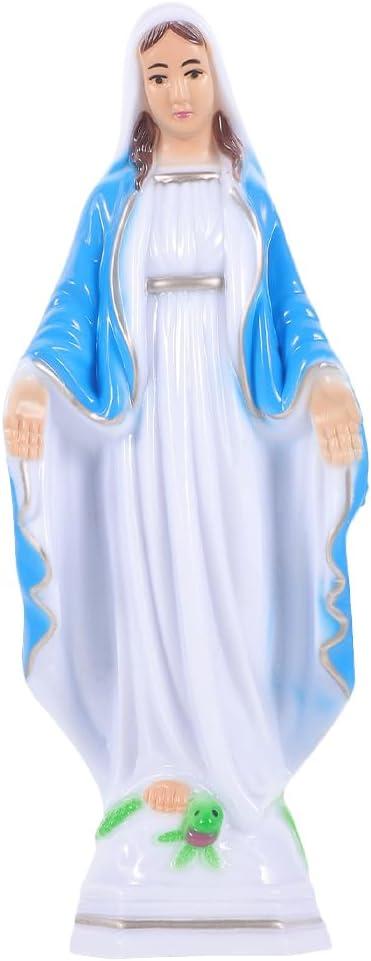 Small Mary Statue Virgin Mary Religious Figurine Virgin Mary Sculpture for Home Catholic Altar Decor