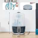 Babymoov Turbo Pure Steam Sterilizer Dryer, Patented Purified Sterilization, Fast & Clean Drying, Baby Bottle Storage and Easy Use (Elimates 99.9% of bacteria)