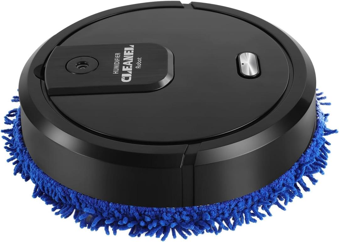Robot Vacuum and Mop Combo, 2 in 1 Strong Suction Vacuum Robot mop Advanced Obstacle Avoidance, Aspiradora Robot Slim Design, Ideal for Pet Hair Hard Floor and Daily CleaningBlack
