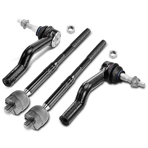 A-Premium Set of 4, Front Inner & Outer Tie Rod End Kit, Compatible with Cadillac CTS 2008-2015