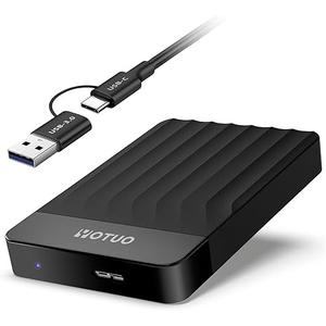 YOTUO Portable External Hard Drive Storage Expansion Mobile HDD USB 3.0 USBC for PC, Mac, Desktop, Laptop, PS4, Xbox One X/S, Xbox 360, Office & Game (Black, 1TB)