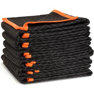 WEN 272406 72-Inch by 40-Inch Heavy Duty Padded Moving Blankets, Pack of 6