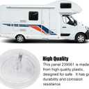 239061 Rv Screen Door Slide Panel, Rv Screen Door Parts, with Push Down Knob Opener,for Right Handed Doors (Clear)
