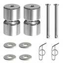 Donpida Aluminum Rollers Pins Washers Rings Replacement for GL1 GMNR925 Compatible with Trailer Tailgate Lift Apply to Trailer Tailgate, Easy Lift Gate Lift Assist Parts-2pack