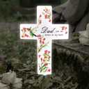 Solar Cross Light Cemetery Dad Cross Grave LED Light Outdoor Garden Memorial Lamp Stake Marker Sympathy Gifts Sign for Loss of Loved One