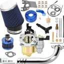 YOXUFA 212 Carburetor Kit for Predator 212cc 224cc 196cc 6.5hp Coleman CT200U BT200X CT200U-EX Baja Mini Bike KT196 Hammerhead 80T Go Kart GX160 GX200 Engine Predator 212 Stage 1 Kit Parts (blue)