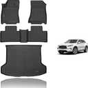 KELCSEECS Floor Mats & Cargo Liner Custom for 2019-2025 Infiniti QX50/QX55 All Weather Protection TPE Floor Liners Front& Rear Row Full Set Infiniti QX50 Accessories Black