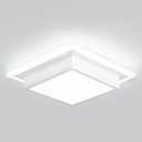Modern LED Ceiling Light Fixtures, Small Flush Mount Light Fixture, Hallway Light Fixtures 32W 6000K, Square Kitchen Ceiling Light for Living Room Bedroom Bathroom Kitchen