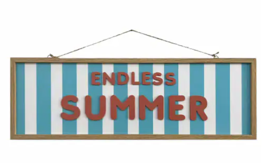 Everyday Living Endless Summer Wall Art, (50 cm x 15 cm)