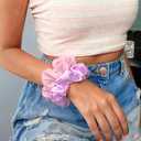 KatchOn, Multicolor Satin Hair Scrunchies - Pack of 12 | Spa Party Favors, Hair Accessories for Women, Girls, Valentines Day Gifts for Her | Birthday Gift for Girlfriend, Sister | Galentines Day Gifts