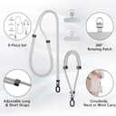 5 x BESARME 2-Pack Phone Lanyard Set, Crossbody & Wrist Straps, Gray, Medium