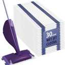 AIR U+ Disposable Mop Pad Refills for Swiffer Wet Jet Mops, Thickned and Absorbent Wet Pads Refill, 30 Count