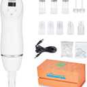 Diamond Microdermabrasion Machine Professional Blackhead Remover Vacuum Upgraded Facial Pore Cleaner Electric USB with 8 Probes Blackhead Remover Skincare Tool