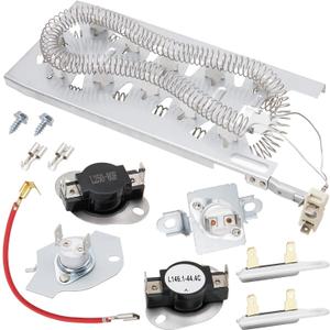 Dryer Heating Element Kit Fit for Whirlpool WED5605MW0 WED5600XW1 WED5600XW0 WED8000DW4 WED5620HW1 WED5500XW0 WED8127LW1 WED5550XW0 WED5500XW1 WED560LHW1 WED5610XW1