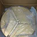 1 Pcs Metal Martini Table Bronze Small Round Drink Table12.5 x 12.5 x 27.75 Inches Pedestal Iron Side Tables for Small Spaces Bedroom Living Room