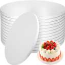 12 PCS Cake Drums 12 Inch, 12inch Drum, Cake Boards 12 Inch Round, 1/2" Thick Cardboard, Sturdy Circle, Base para Pastel Cardboard Base White Cake Boards for Wedding