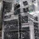 Rolanstar Metal Bunk Bed Full Over Full with USB Charging Station, LED Bunk Bed with 2 Storage Drawers, Bed with Safety Guardrail & Ladders, No Box Spring Needed, Easy Assembly, Black