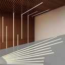 9-Lights LED Recessed Lighting Wall Panel Lights,Self-Adhesive Wood Slat Wall Panel Strip Light,4000K Touchable Switch Dimmable LED Aluminum Channel lamp,Under Cabinet Light(39in+31.5in+23.6in)