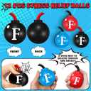 Gemscream 12 Pcs Bomb Foam Balls 2.5" Cute Funny Toy Gag Gift