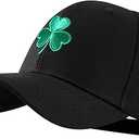 Shamrock Baseball Cap for Men & Women, Lucky Hat, Adjustable Fit, for Irish Clover Accessories, St Patricks Day Hat