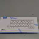 OMOTON 2.4G Wireless Keyboard, Ultra-Slim Compact Mini Keyboard with Type-C & USB-A Receiver, Compatible with Desktop Laptop Tablet PC Smart TV and Windows 11/10/8/7 - Grey