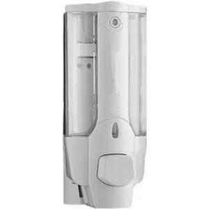 Cyrank Manual Soap Dispenser, Wall Soap Dispenser 350ml Hand Soap Dispenser Wall Mount Commercial Soap Dispenser for Bathroom Kitchen Hotel(White)