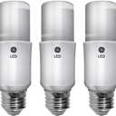 GE Lighting 75184 A19 LED Lamp 9 Watt E26 Medium Base 800 Lumens 80 CRI 2700K Bright Stik