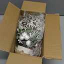 JJIALEIXI 2PCS Small Christmas Tree,11" Artificial Little Potted Mini Tabletop Tree Christmas Decorations, for Wedding Holiday Indoor Xmas Party Winter Decor (White/Green/Silver).