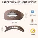 5 Pack Flat Hair Clips for Women - Large Matte Flat Claw Clips, French No Crease Duckbill Hair Clips for Thick Thin Hair Strong Hold No Slip Hair Accessories for Women