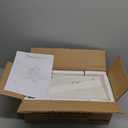 ChooChoo Farmhouse Medicine Cabinet, Bathroom Wall Cabinet with Adjustable Shelf, Towel Bar, 3 Hooks, Over The Toilet Storage Cabinet for Bathroom, Kitchen, White