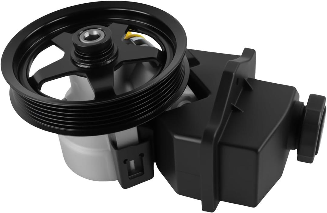 Power Steering Pump with Pulley with Reservoir Compatible with 2006-2011 Impala, 2006-2007 Monte Carlo Power Assist Pump Replace # 20-69989, 15267585, 88964571