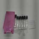 10ml Glass Spray Bottle, Thick Glass Atomizer, Perfume Decanter Kit, Small Travel Perfume Atomizer Bottle Refillable (8PCS, Black)