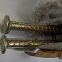 Pelopy 8 Pack 30 Inch Long Rebar Stakes 9/16 Inch Diameter Heavy Duty Galvanized Steel Ground Anchors with Chisel Point Ends Ground Stake for Speed Bumps Wheel Stop Tent Concrete Plant Support (23"x 1/2")