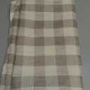 Gingham Tablecloth Rectangle Table Cloth Heavy Duty Cotton Checkered Table Cover for Spring Picnic Kitchen Dining(C-Beige, 52x98 inch)