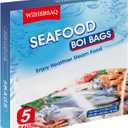 Seafood Boiling Bags Extra Large Boiling Bags for Fish, Crab, Shrimp and Vegetables - Cooking and Storage Bags, Extra Large 5pc, 17.7 in. x15.7 in.